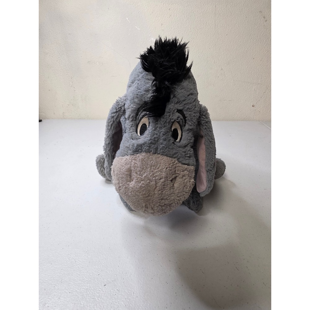 Disney Store Winnie the Pooh Eeyore Plush Grey Stuffed Animal Detachable Tail
